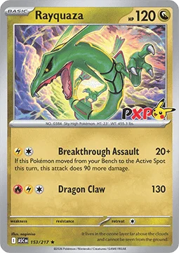 Carte Pokémon Rayquaza — Héros Transcendants