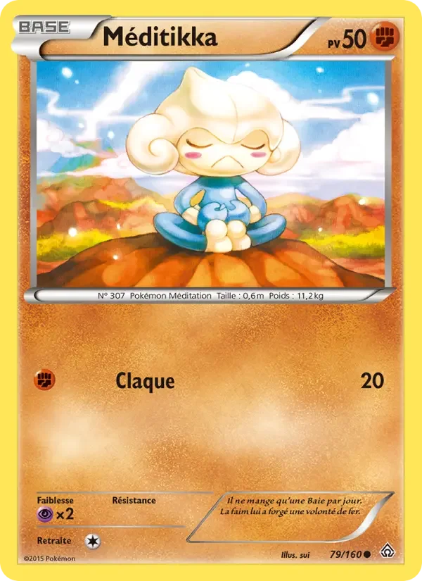 Carte Pokémon Méditikka — Primo-Choc