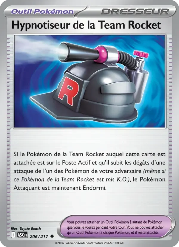 Carte Hypnotiseur de la Team Rocket
