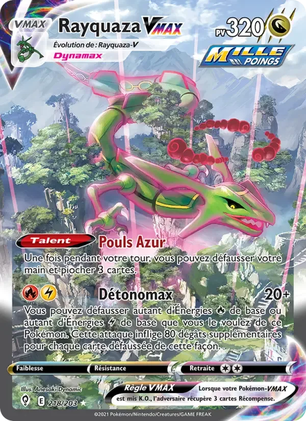 Carte Rayquaza VMAX