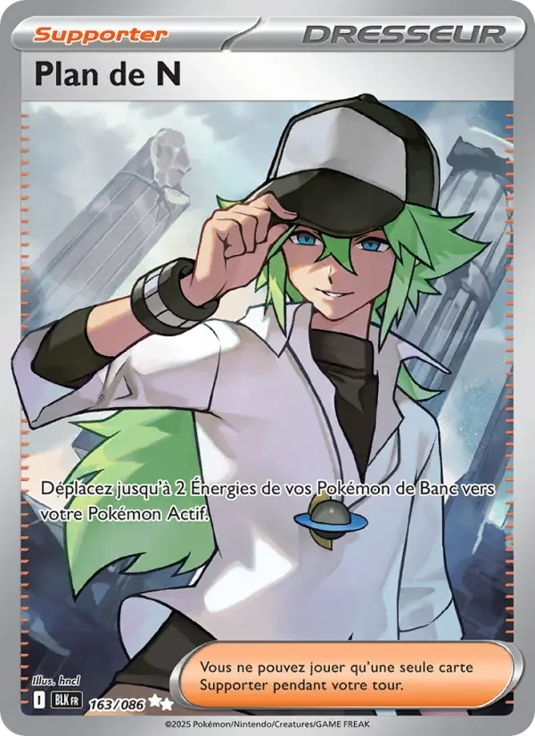 Carte Pokémon Plan de N — Foudre Noire