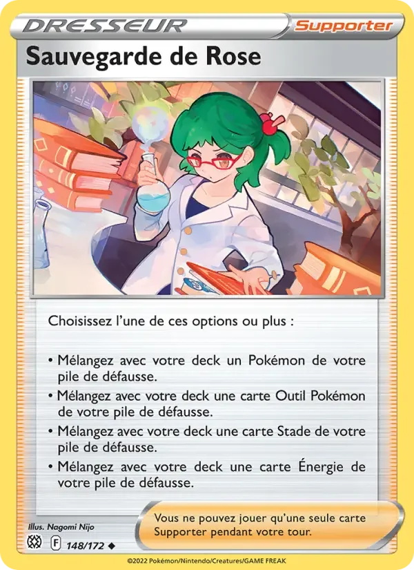 Carte Sauvegarde de Rose