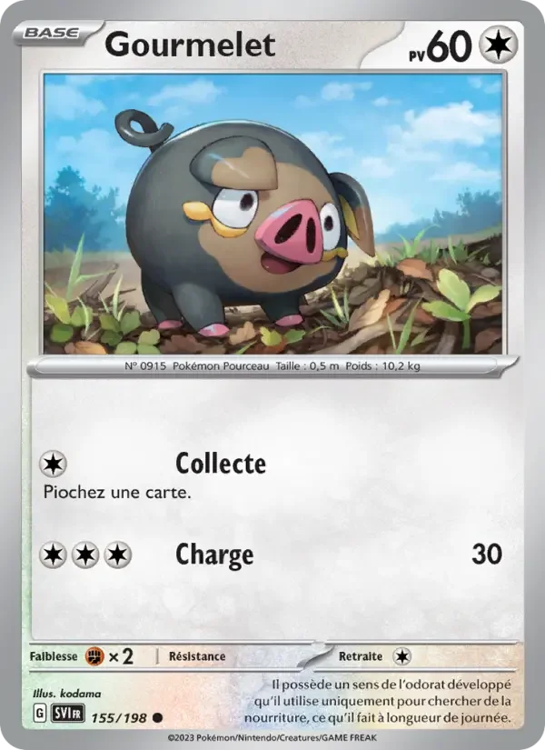 Carte Pokémon Gourmelet — Écarlate et Violet