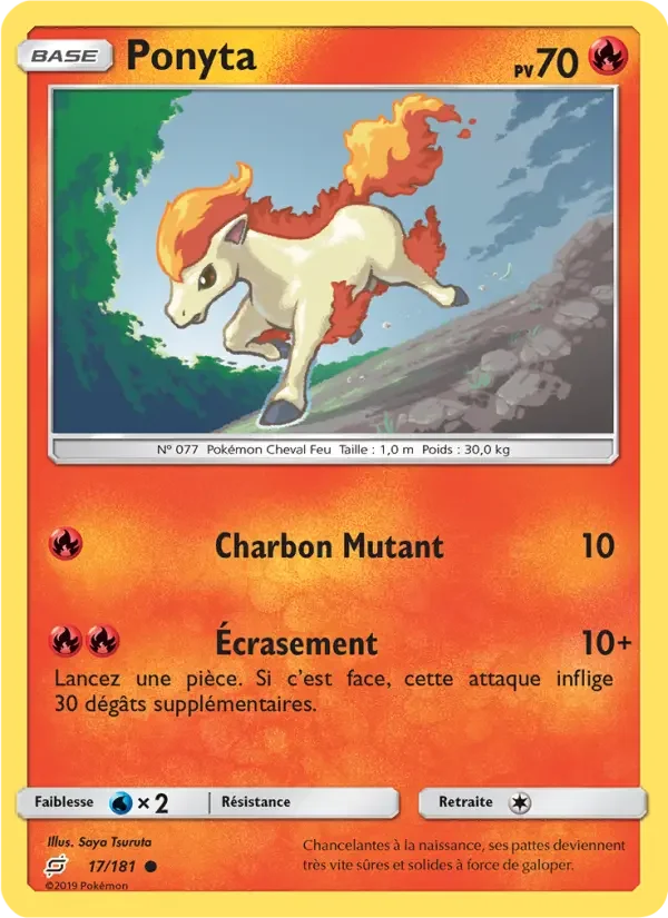 Carte Pokémon Ponyta — Duo de Choc