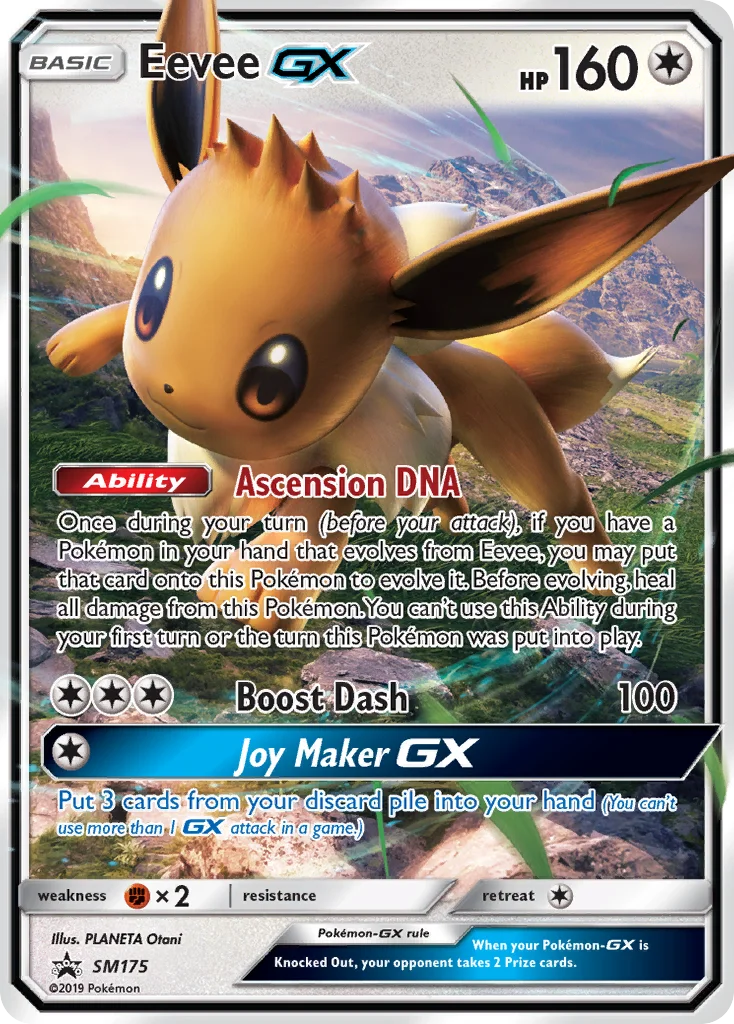 Carte Pokémon Évoli GX — Promos Soleil et Lune