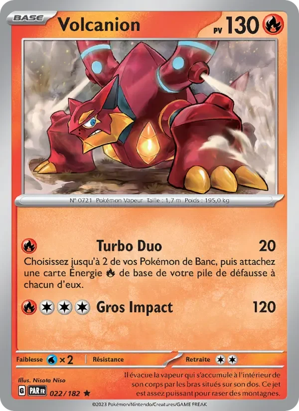 Carte Pokémon Volcanion — Faille Paradoxe