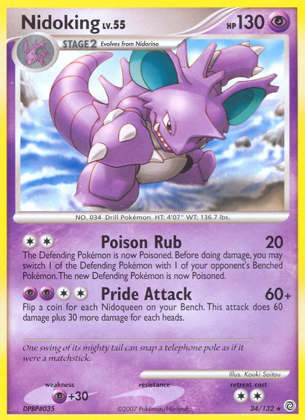Carte Pokémon Nidoking — Merveilles Secrètes