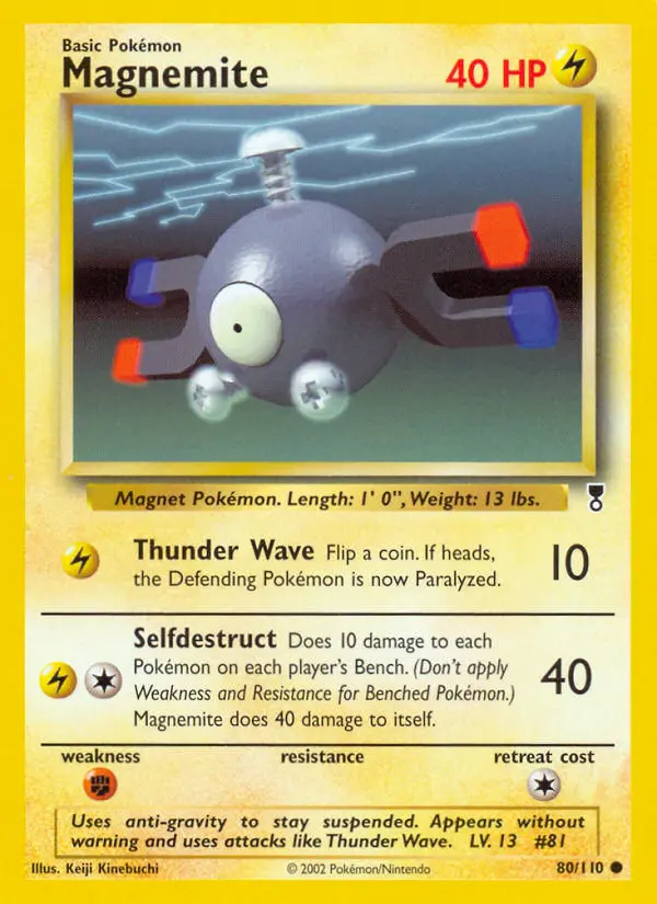 Carte Pokémon Magnéti — Legendary Collection