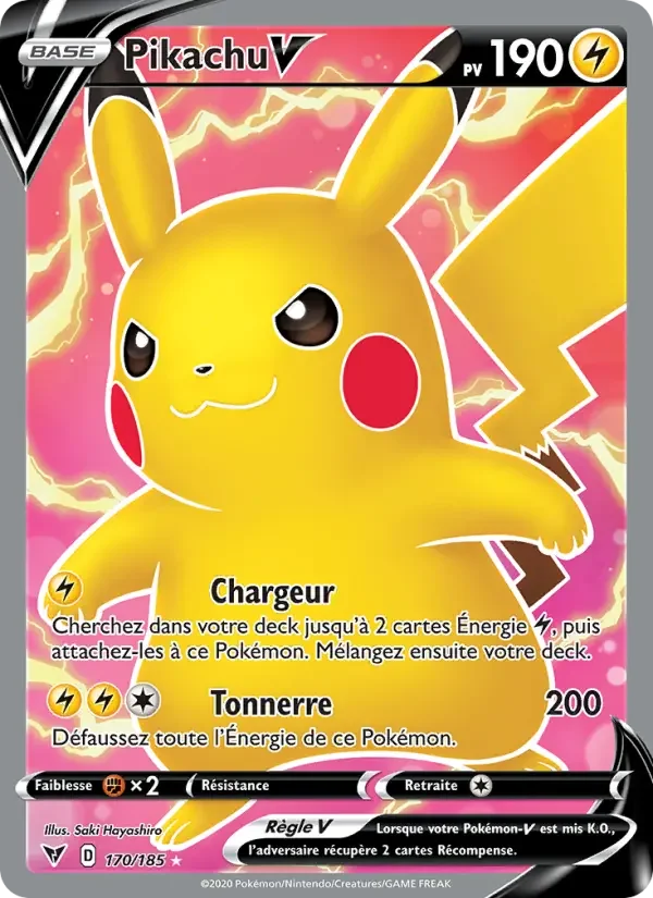 Carte Pikachu V