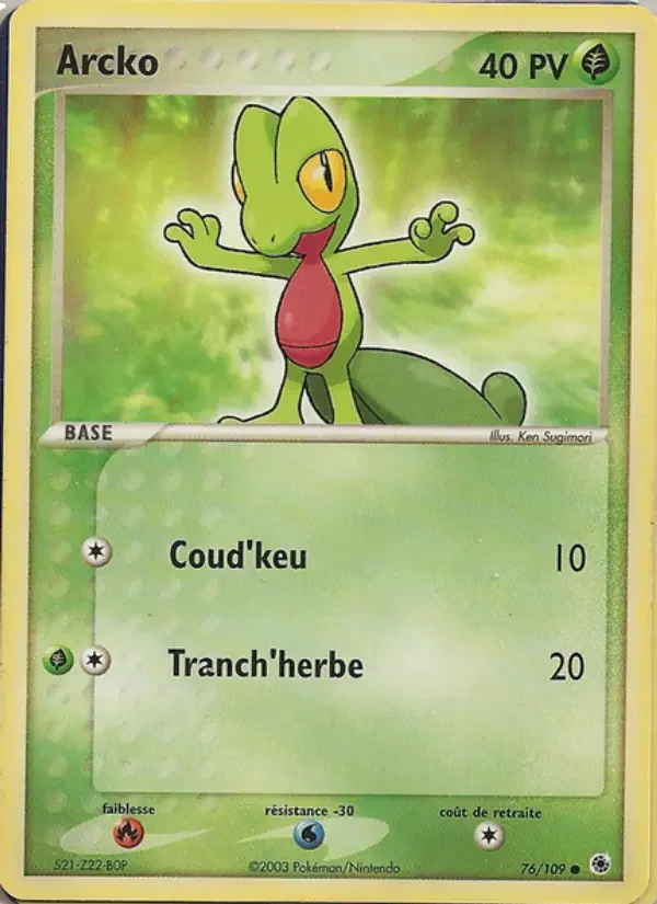 Carte Pokémon Arcko — Rubis & Saphir