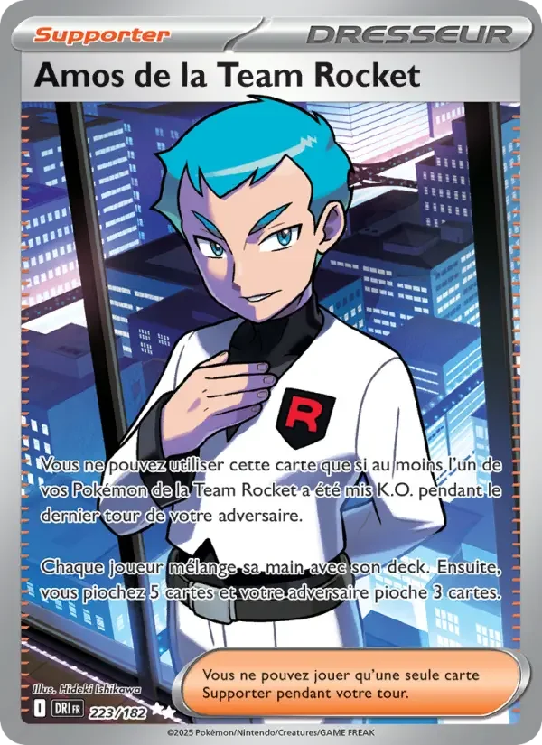 Carte Pokémon Amos de la Team Rocket — Rivalités Destinées