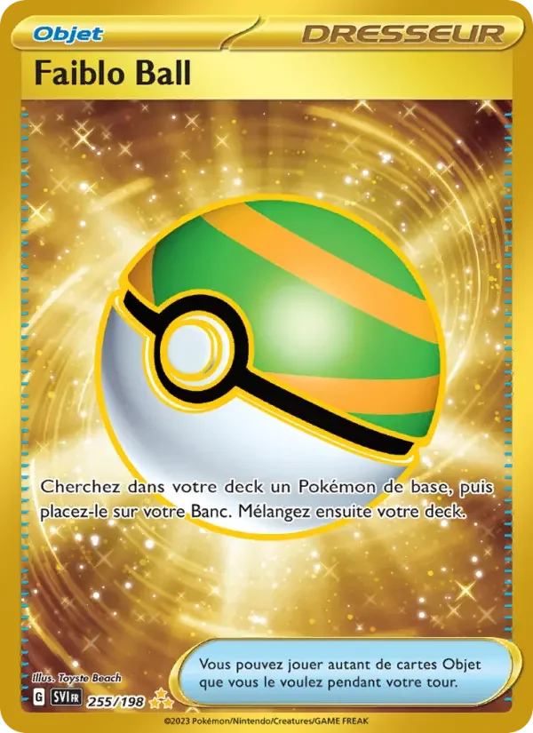 Carte Pokémon Faiblo Ball — Écarlate et Violet