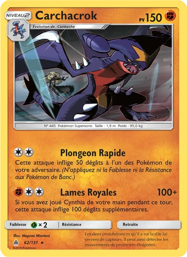 Carte Pokémon Carchacrok — Lumière Interdite