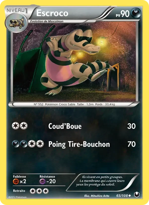 Carte Pokémon Escroco — Explorateurs Obscurs