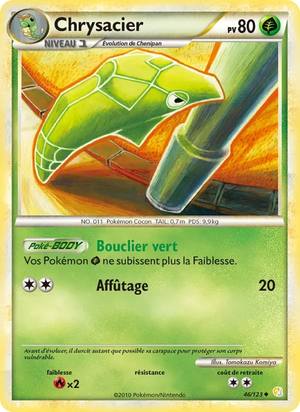 Carte Pokémon Chrysacier — HeartGold SoulSilver
