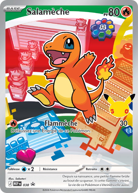 Carte Pokémon Salamèche — Promos Méga-Évolution