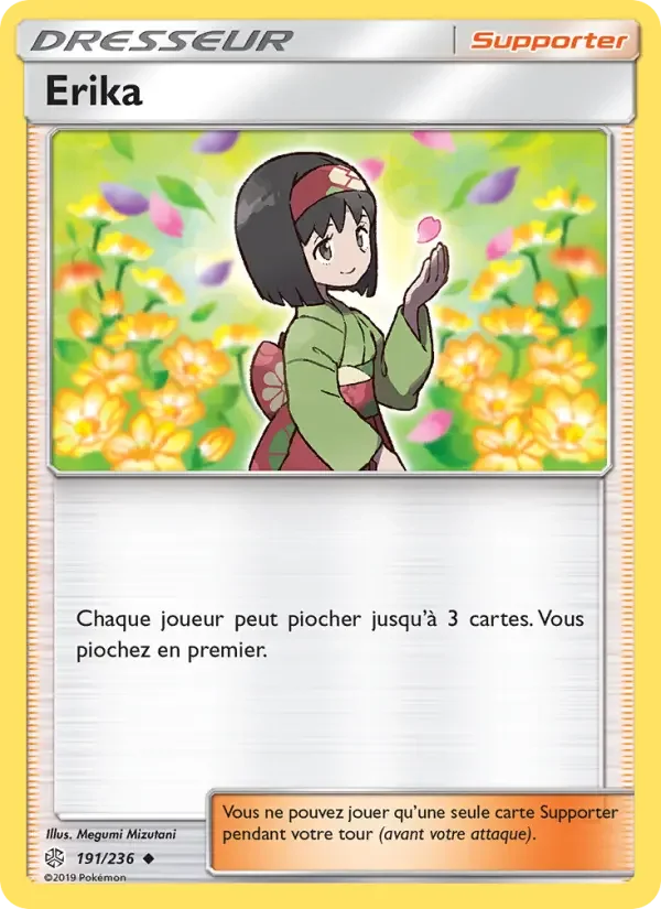 Carte Pokémon Erika — Éclipse Cosmique