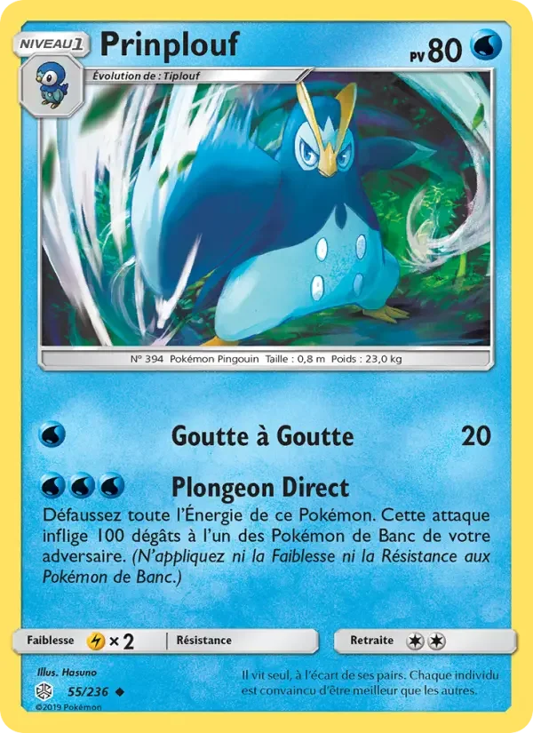 Carte Pokémon Prinplouf — Éclipse Cosmique