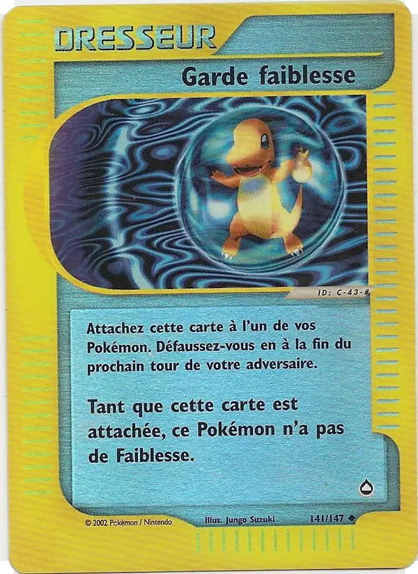 Carte Garde faiblesse