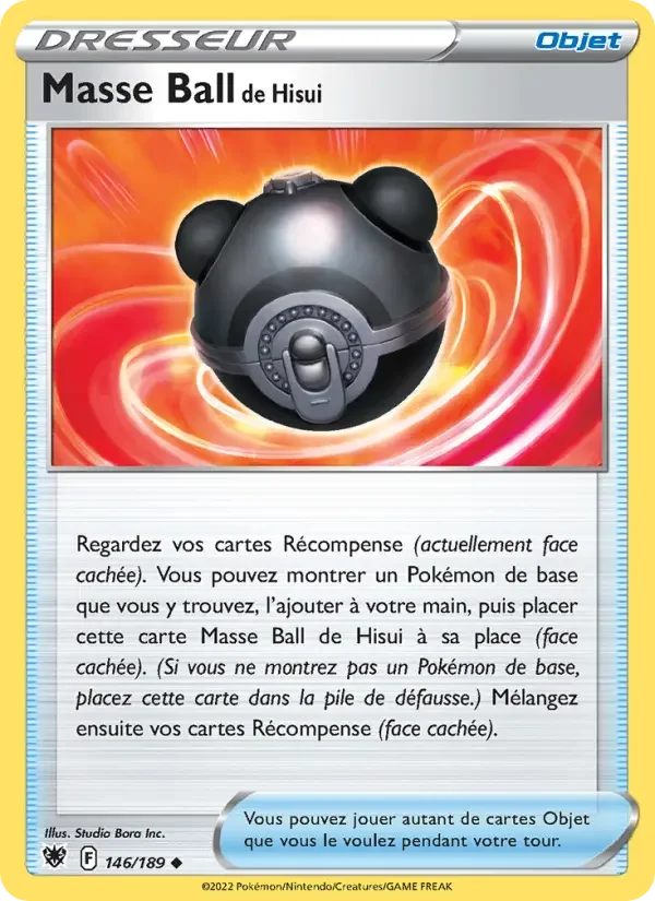 Carte Pokémon Masse Ball de Hisui — Astres Radieux