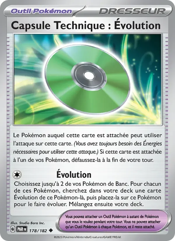 Carte Pokémon Capsule Technique : Évolution — Faille Paradoxe