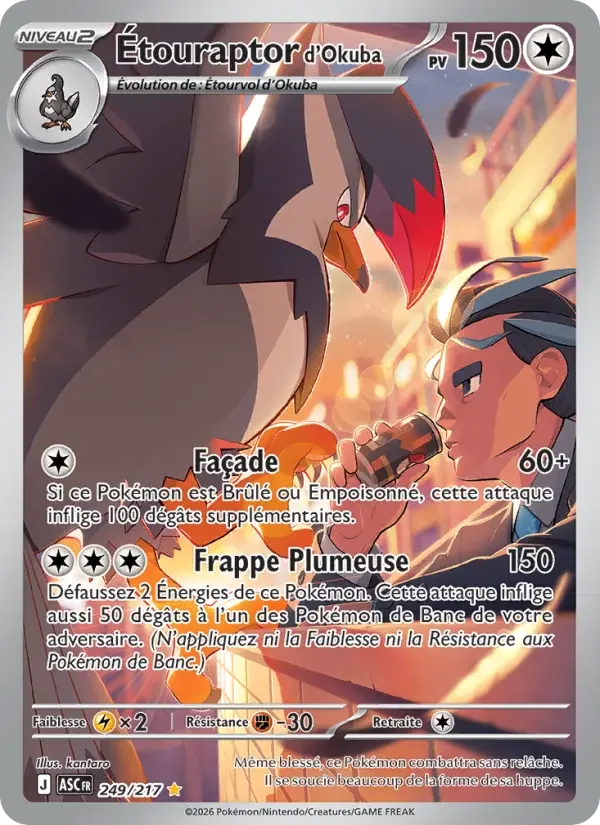 Carte Étouraptor d'Okuba