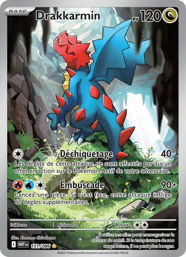 Carte Pokémon Drakkarmin — Flamme Blanche