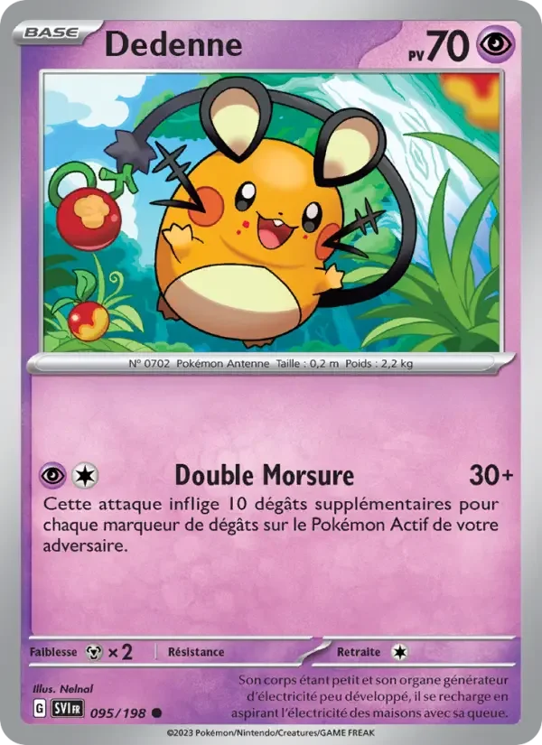 Carte Pokémon Dedenne — Écarlate et Violet