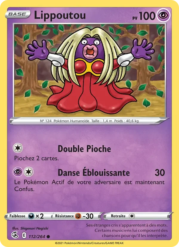 Carte Pokémon Lippoutou — Poing de Fusion