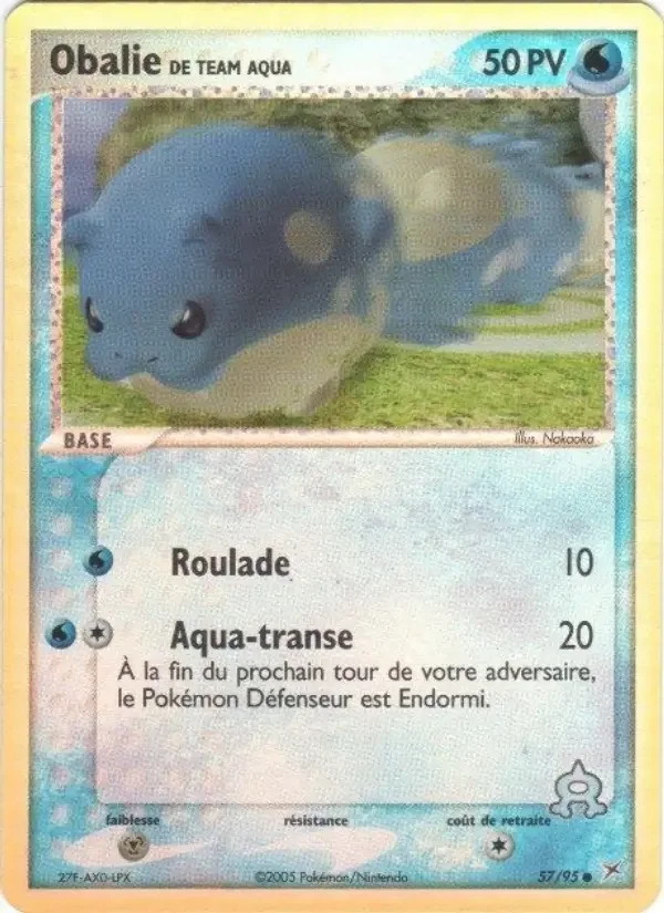 Carte Pokémon Obalie de Team Aqua — Team Magma vs Team Aqua