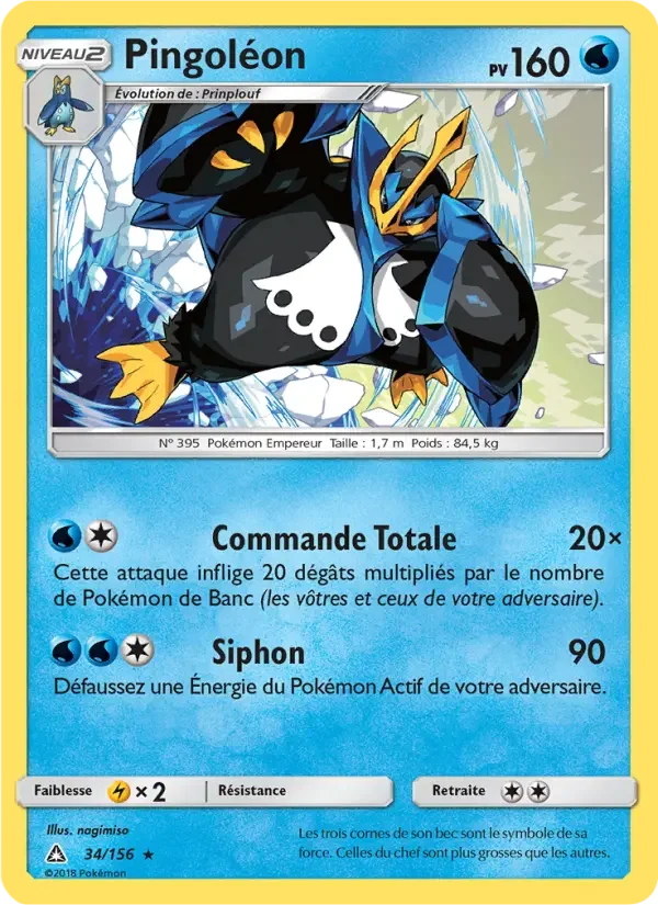 Carte Pokémon Pingoléon — Ultra-Prisme