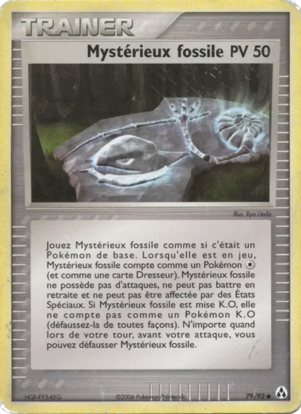 Carte Mystérieux fossile