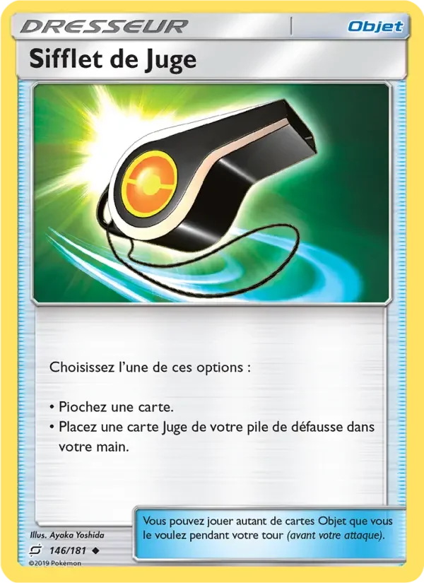 Carte Pokémon Sifflet de Juge — Duo de Choc