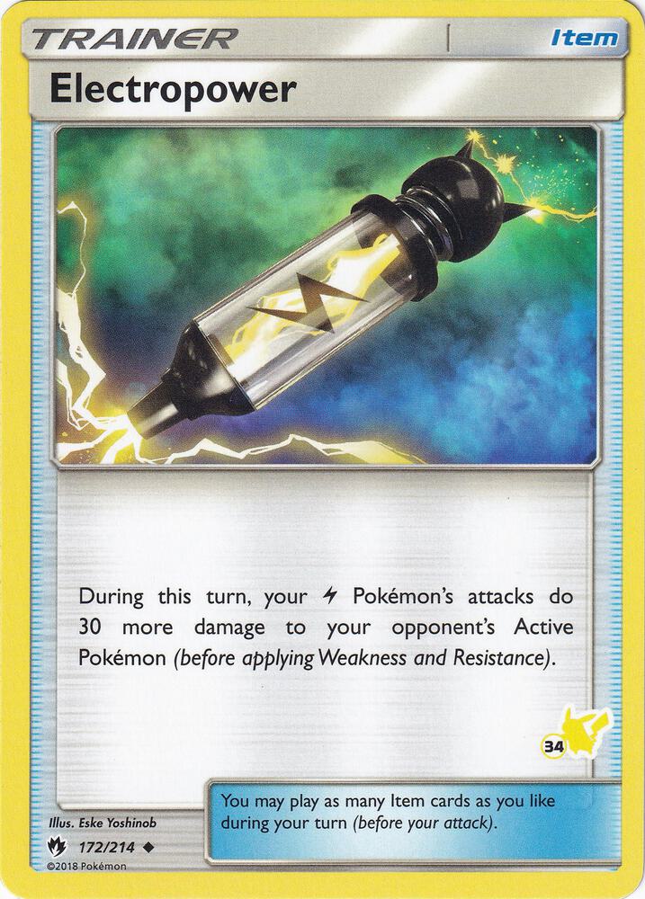 Carte Pokémon Électropuissance — Tonnerre Perdu