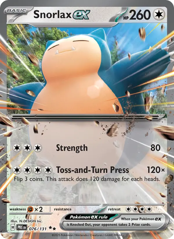 Carte Pokémon Ronflex-ex — Évolutions Prismatiques