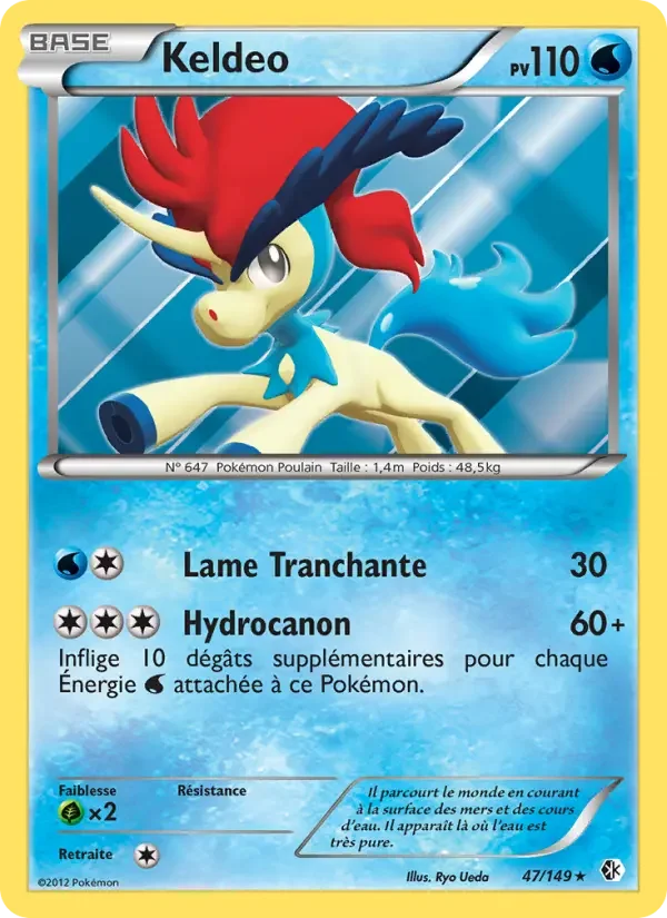Carte Pokémon Keldeo — Frontières Franchies