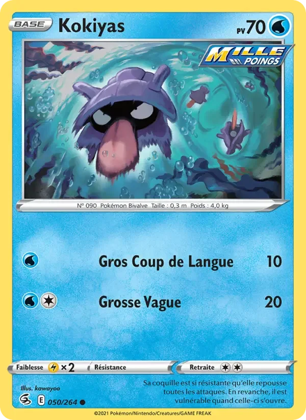 Carte Pokémon Kokiyas — Poing de Fusion