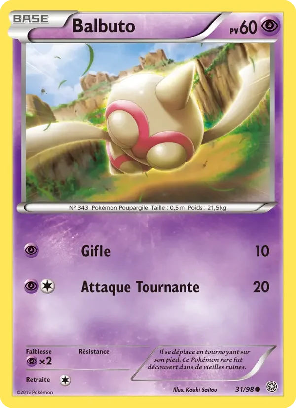 Carte Pokémon Balbuto — Origines Antiques