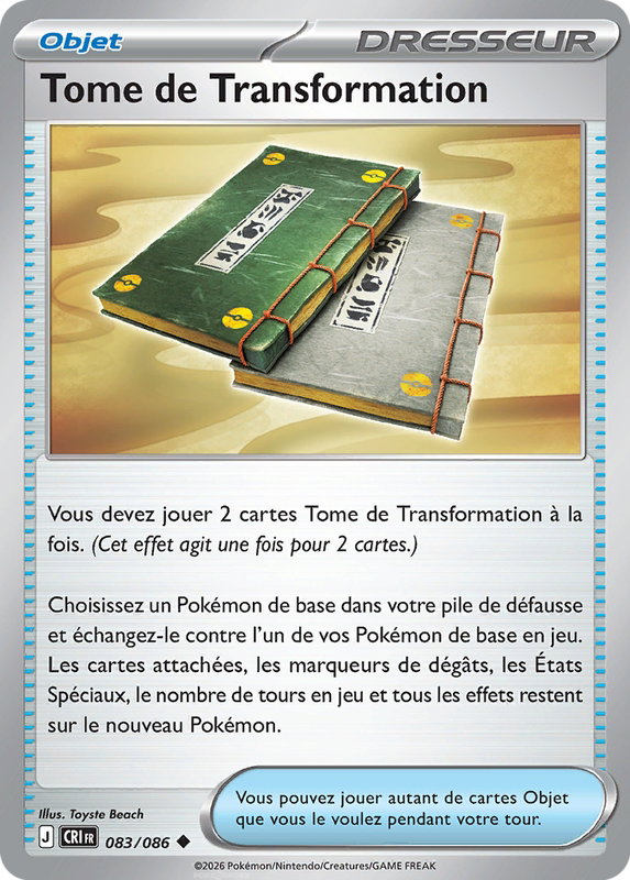 Carte Tome de Transformation