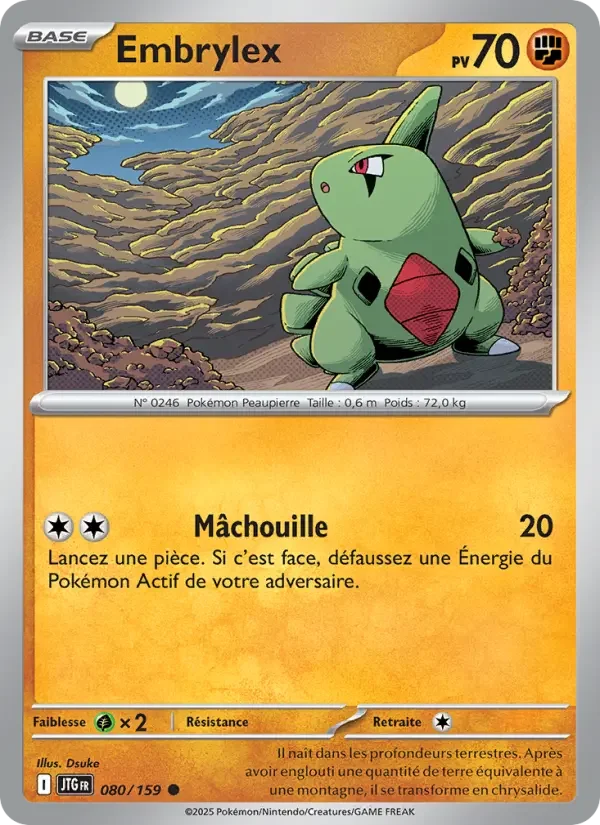 Carte Pokémon Embrylex — Aventures Ensemble