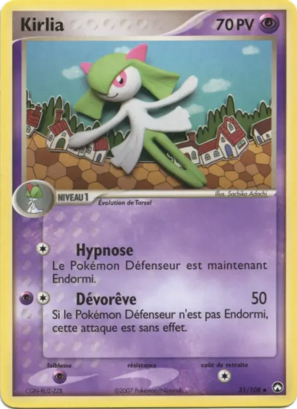 Carte Pokémon Kirlia — Gardiens du Pouvoir