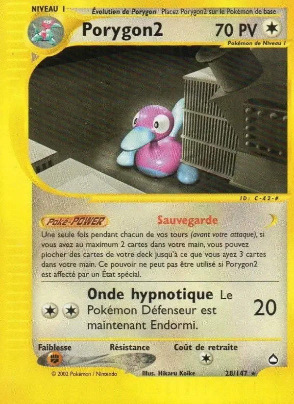 Carte Pokémon Porygon2 — Aquapolis