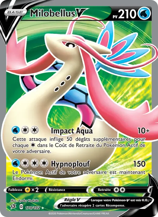 Carte Pokémon Milobellus V — Clash des Rebelles