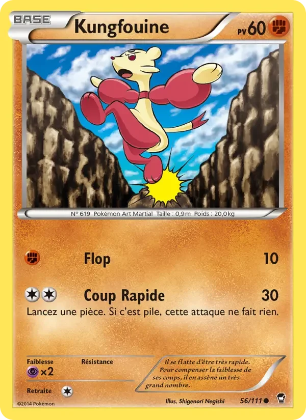 Carte Pokémon Kungfouine — Poings Furieux