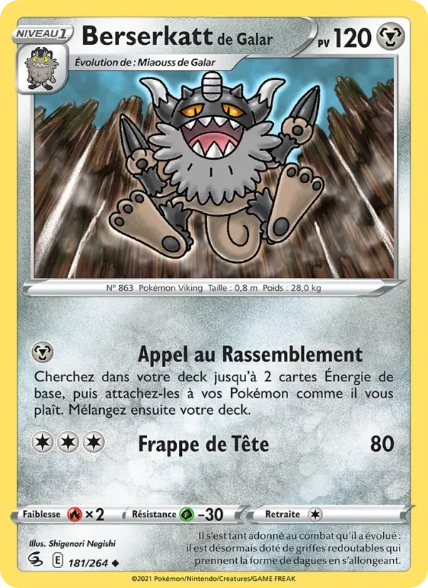 Carte Berserkatt de Galar