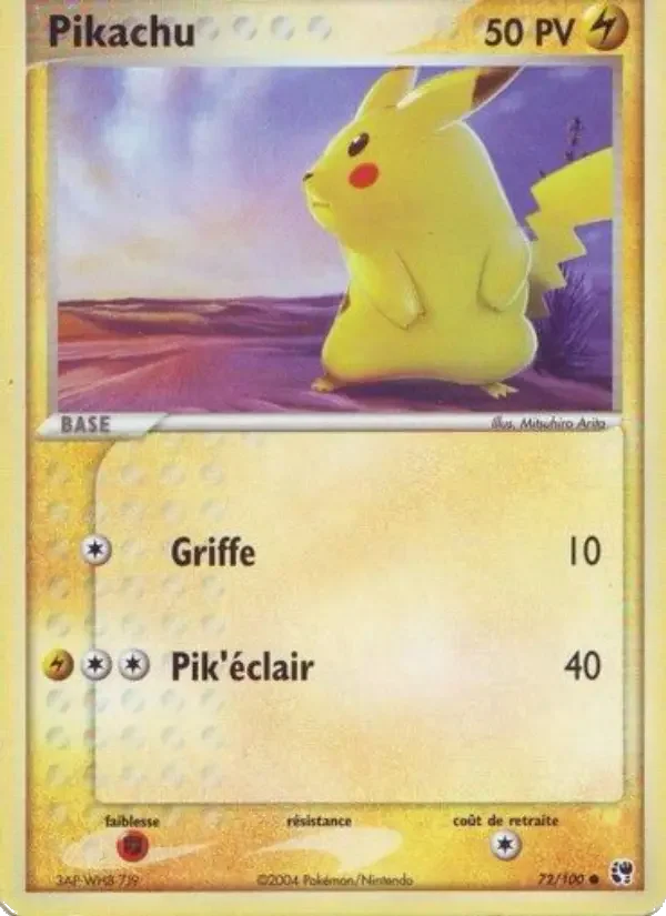 Carte Pokémon Pikachu — Tempête de Sable