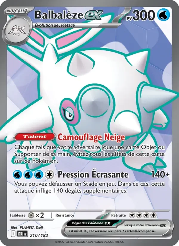 Carte Pokémon Balbalèze-ex — Rivalités Destinées