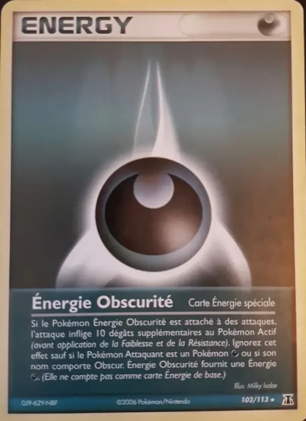 Carte Énergie Obscurité