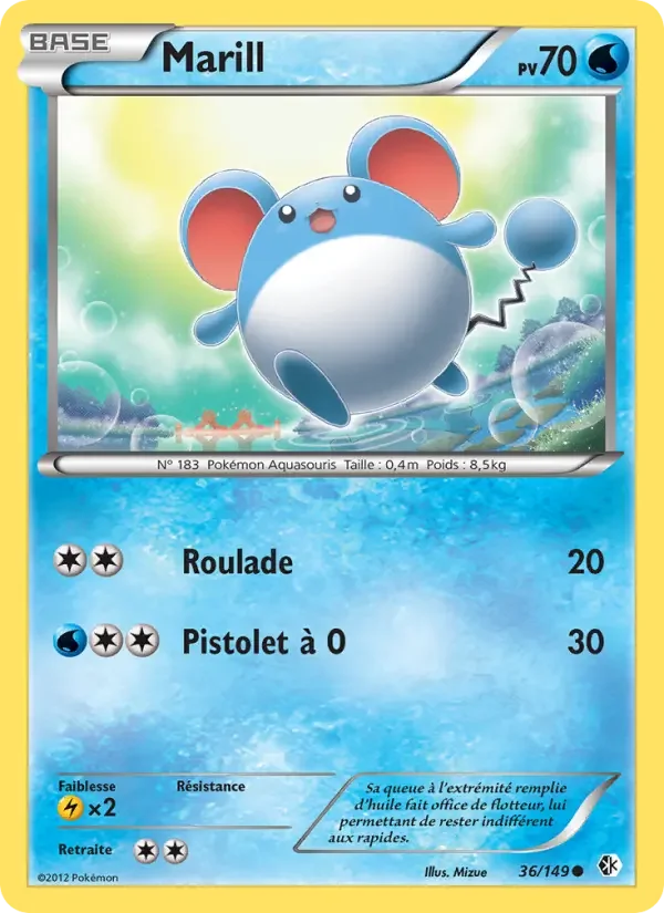 Carte Pokémon Marill — Frontières Franchies