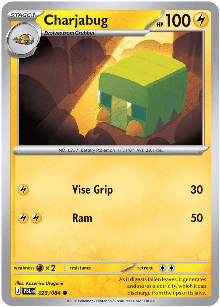 Carte Pokémon Charjabug — Nuit Noire